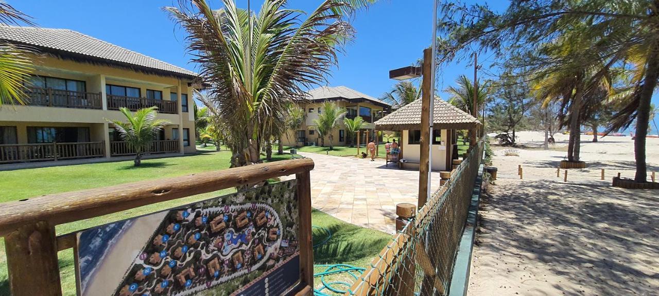 Paraiso Frente Mar!! 04 Pessoas-Pe Na Areia Vg Sun Cumbuco-Hidro, Sauna, Academia, Piscina,Cozinha Completa, Wifi, Parquinho Infantil Ngoại thất bức ảnh