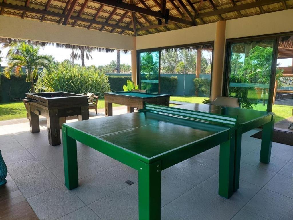 Paraiso Frente Mar!! 04 Pessoas-Pe Na Areia Vg Sun Cumbuco-Hidro, Sauna, Academia, Piscina,Cozinha Completa, Wifi, Parquinho Infantil Ngoại thất bức ảnh